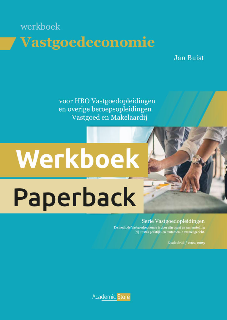 Vastgoedeconomie - Werkboek (editie 2024/2025)