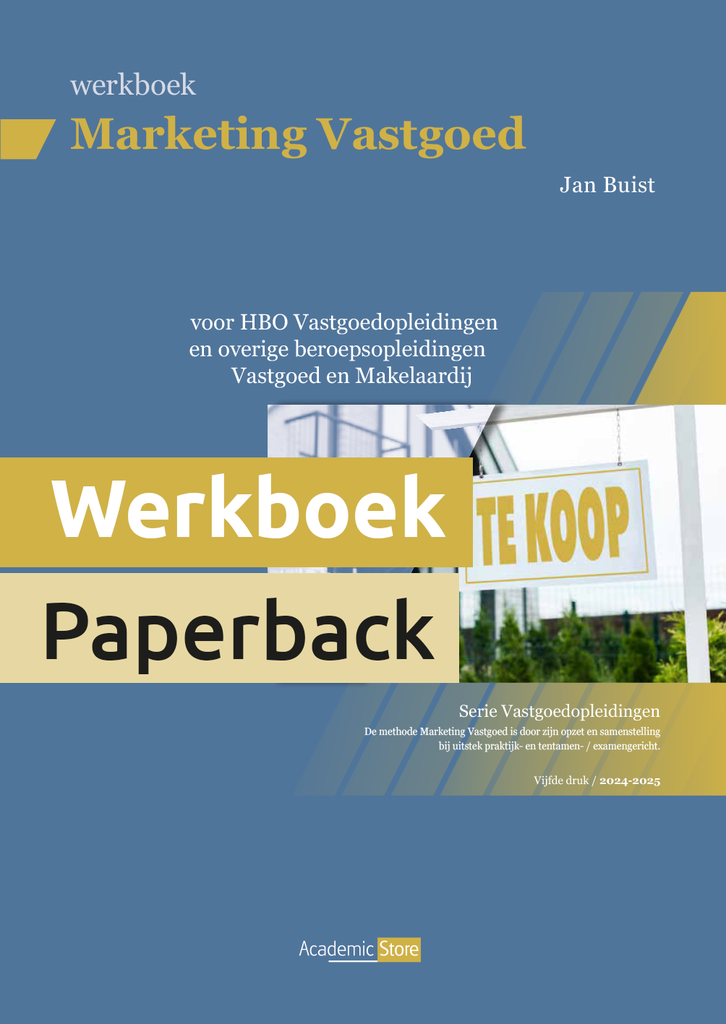 Marketing Vastgoed-Werkboek (editie 2024/2025)