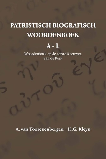 [9789057193422] Patristisch biografisch woordenboek / Druk 1
