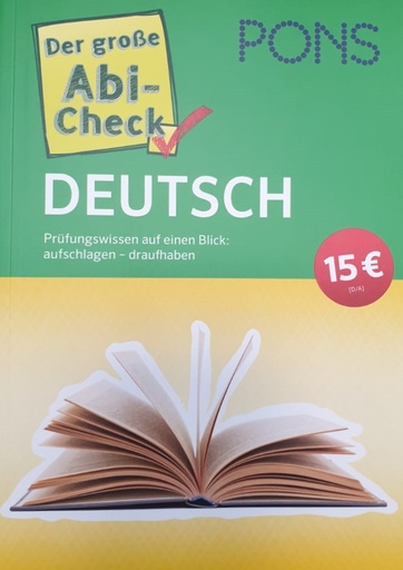 [9783125625792] PONS Der grosse Abi-Check Deutsch